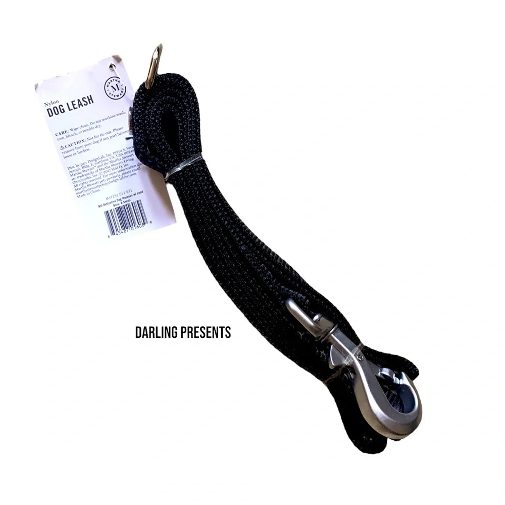 Martha Stewart Nylon Dog Leash Color Black Size XS